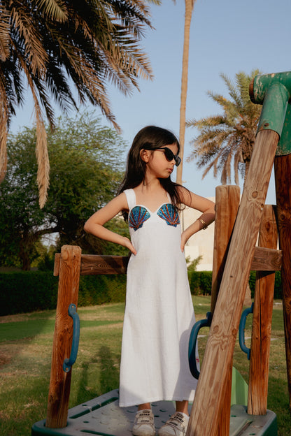 White shells towel cover up