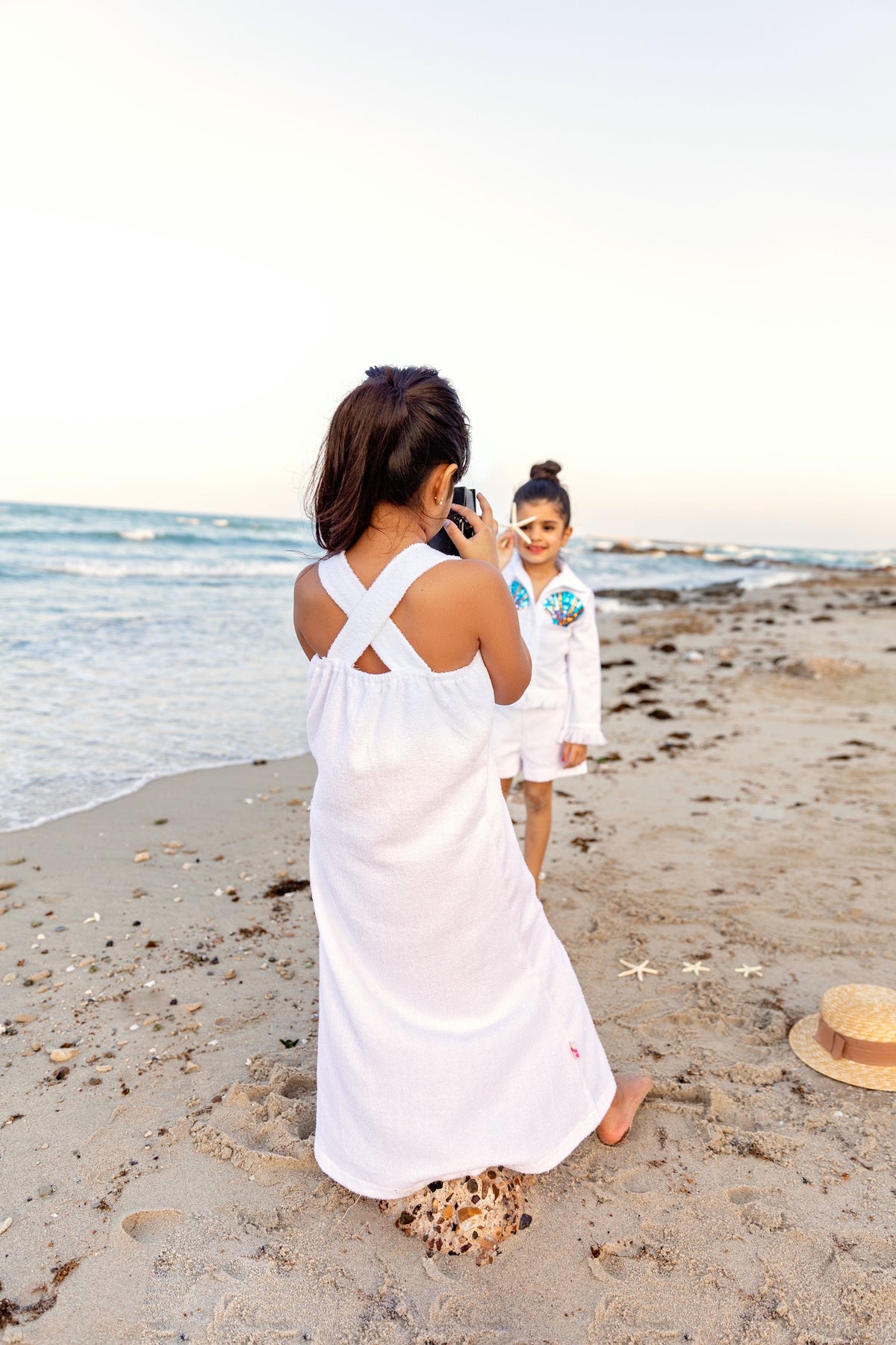White shells towel cover up