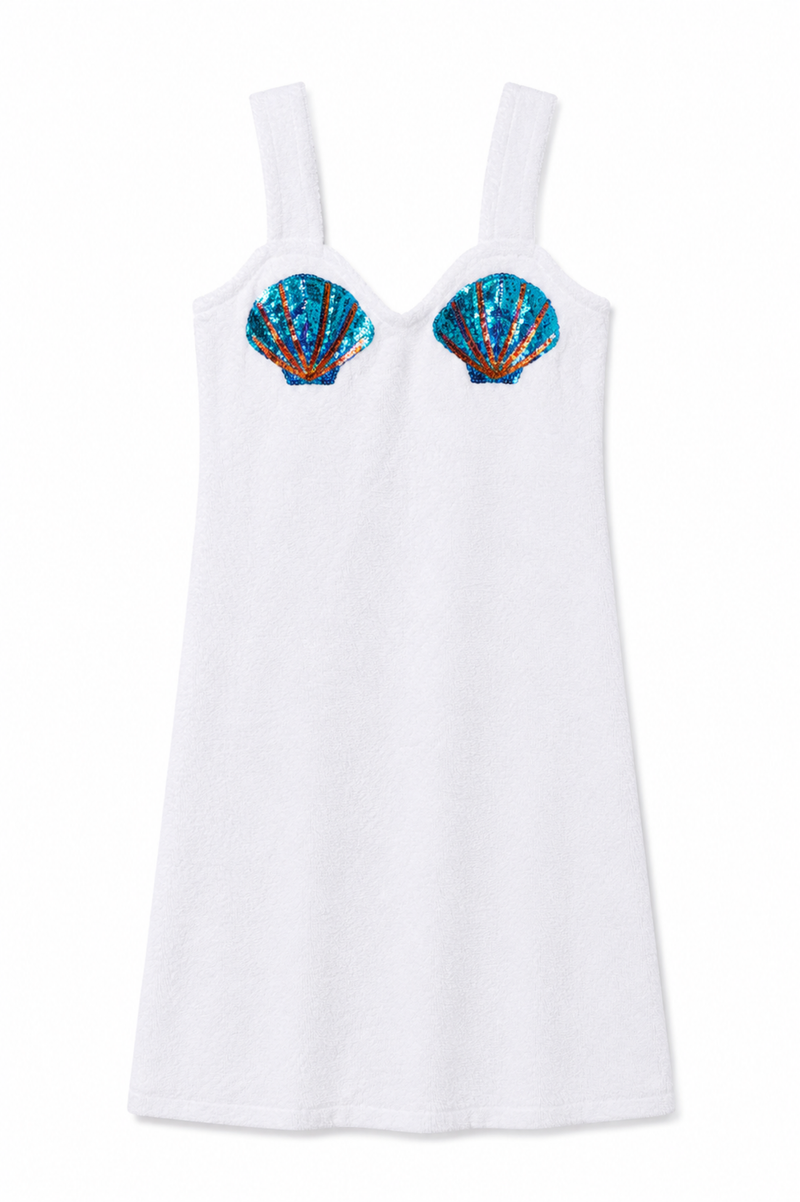 White shells towel cover up