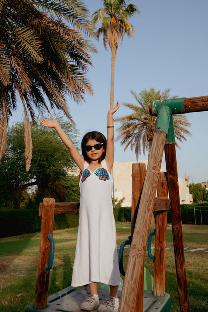 White shells towel cover up