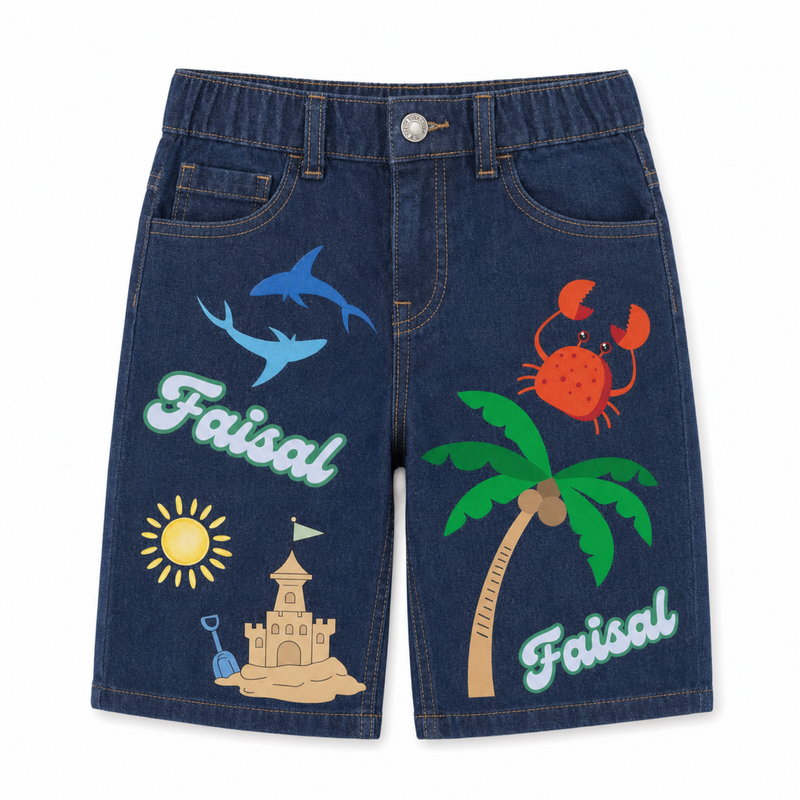 Customized denim short