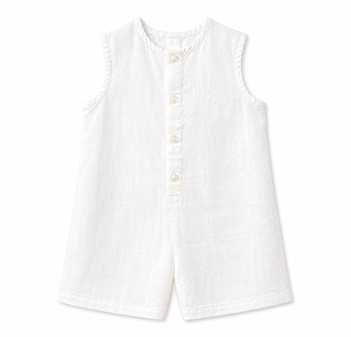 Customized linen romper short