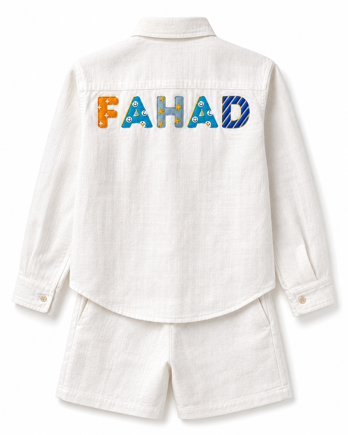 Customized boys linen set