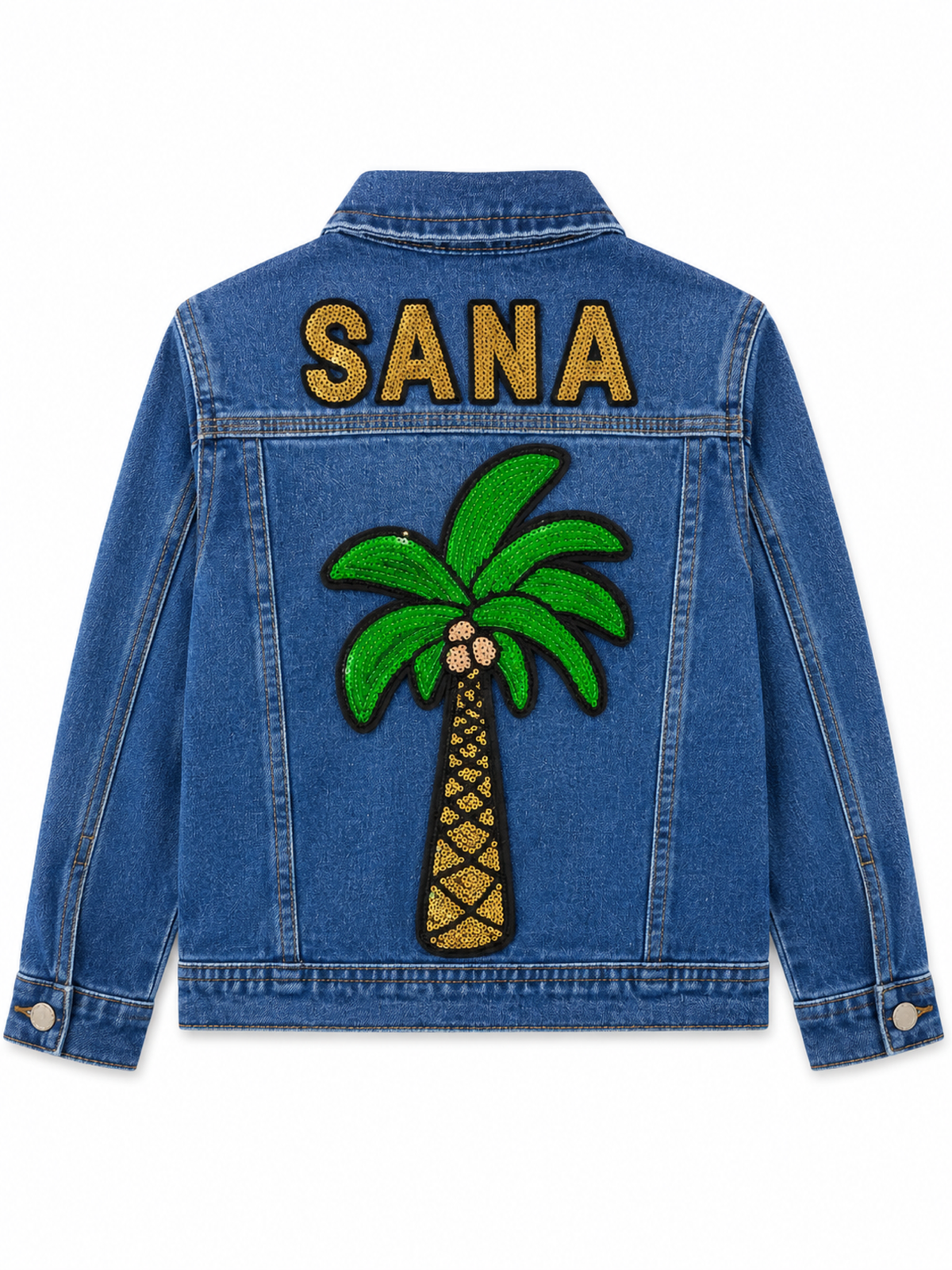 Customized Denim Jacket – Girls (Blue)
