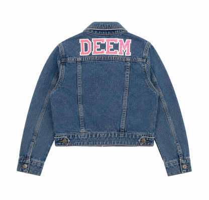 Customized Denim Jacket – Girls (Blue)