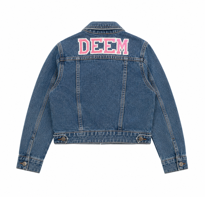 Customized Denim Jacket – Girls (Blue)