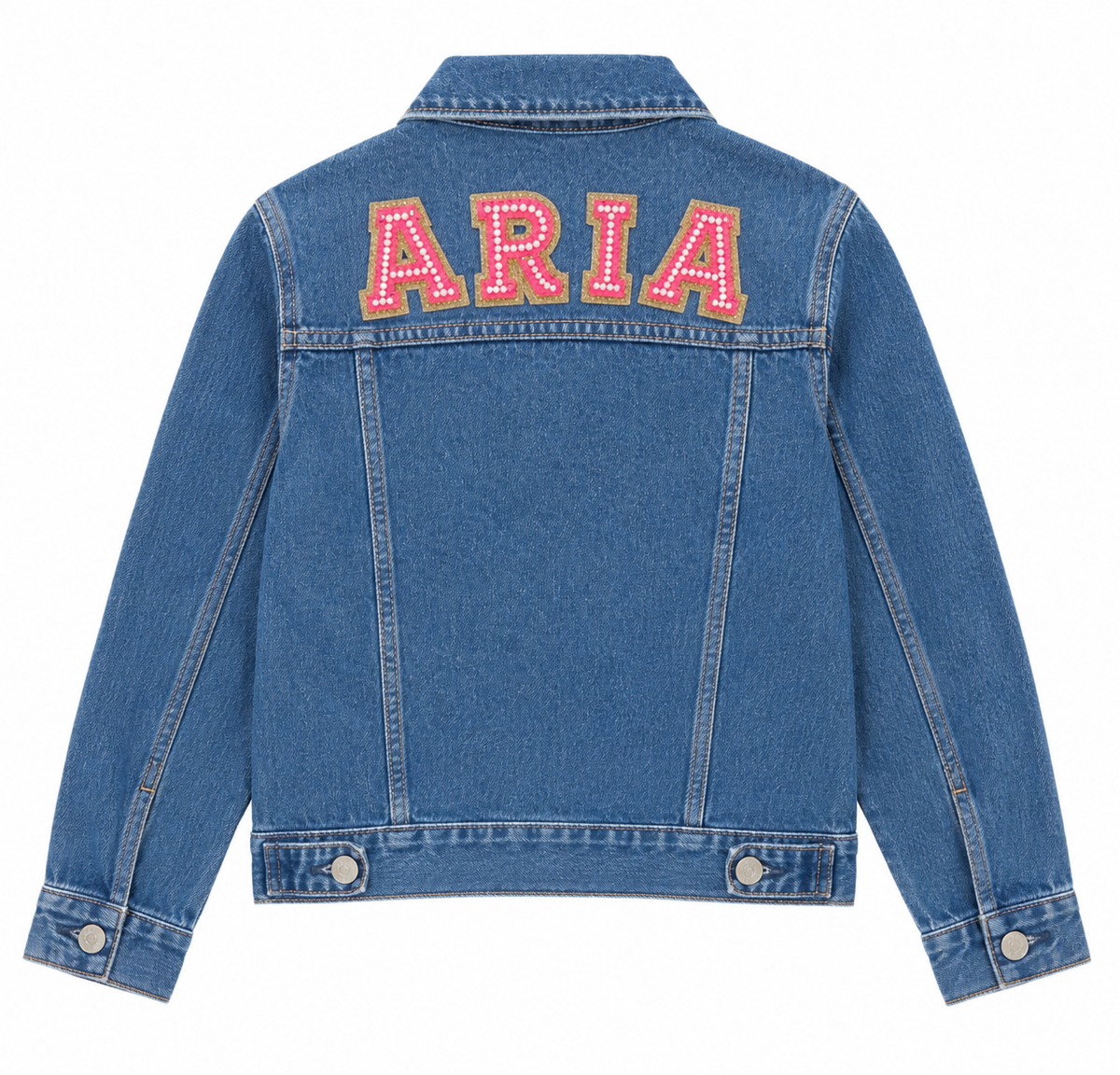 Customized Denim Jacket – Girls (Blue)