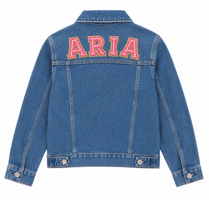 Customized Denim Jacket – Girls (Blue)