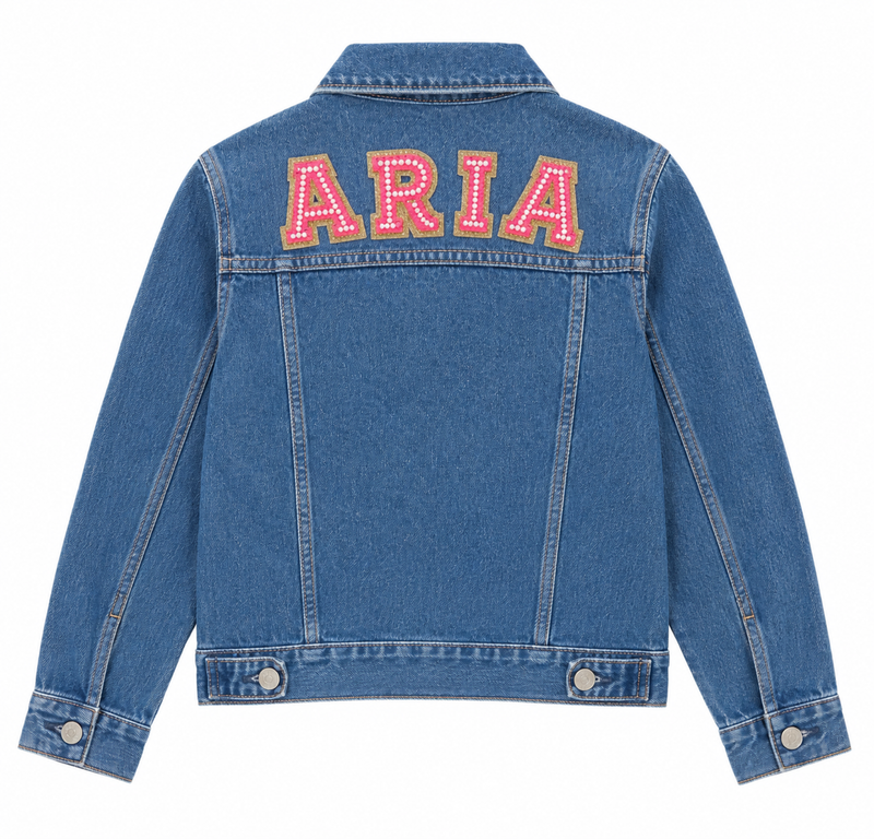 Customized Denim Jacket – Girls (Blue)