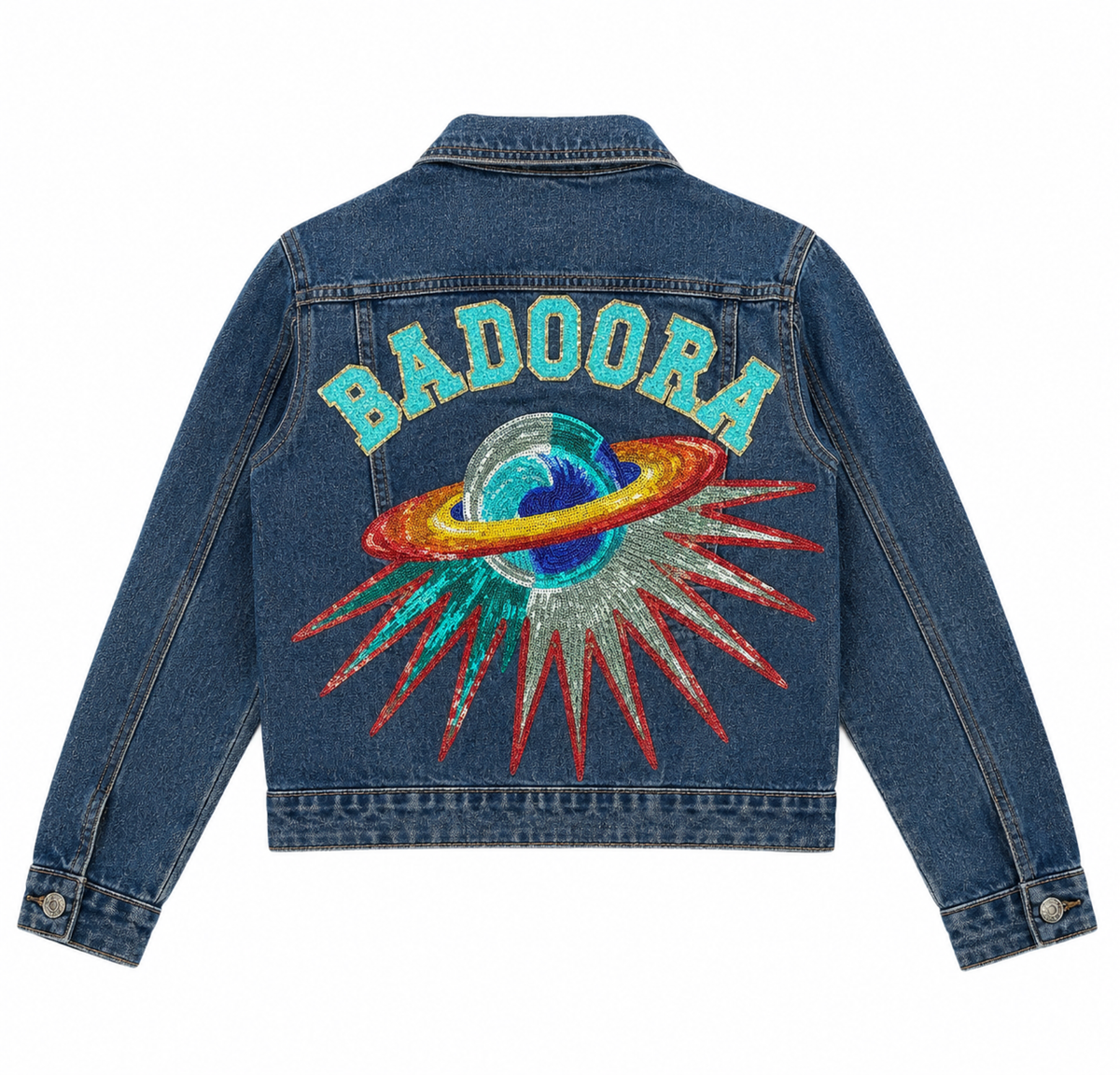 Customized Denim Jacket – Girls (Blue)