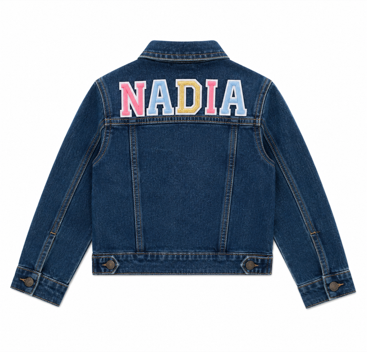 Customized Denim Jacket – Girls (Blue)