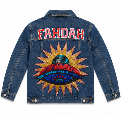 Customized Denim Jacket – Girls (Blue)