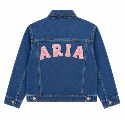 Customized Denim Jacket – Girls (Blue)