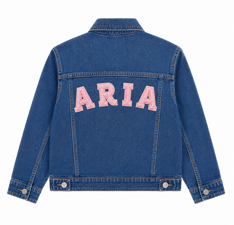 Customized Denim Jacket – Girls (Blue)
