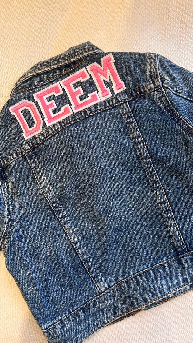 Customized Denim Jacket – Girls (Blue)