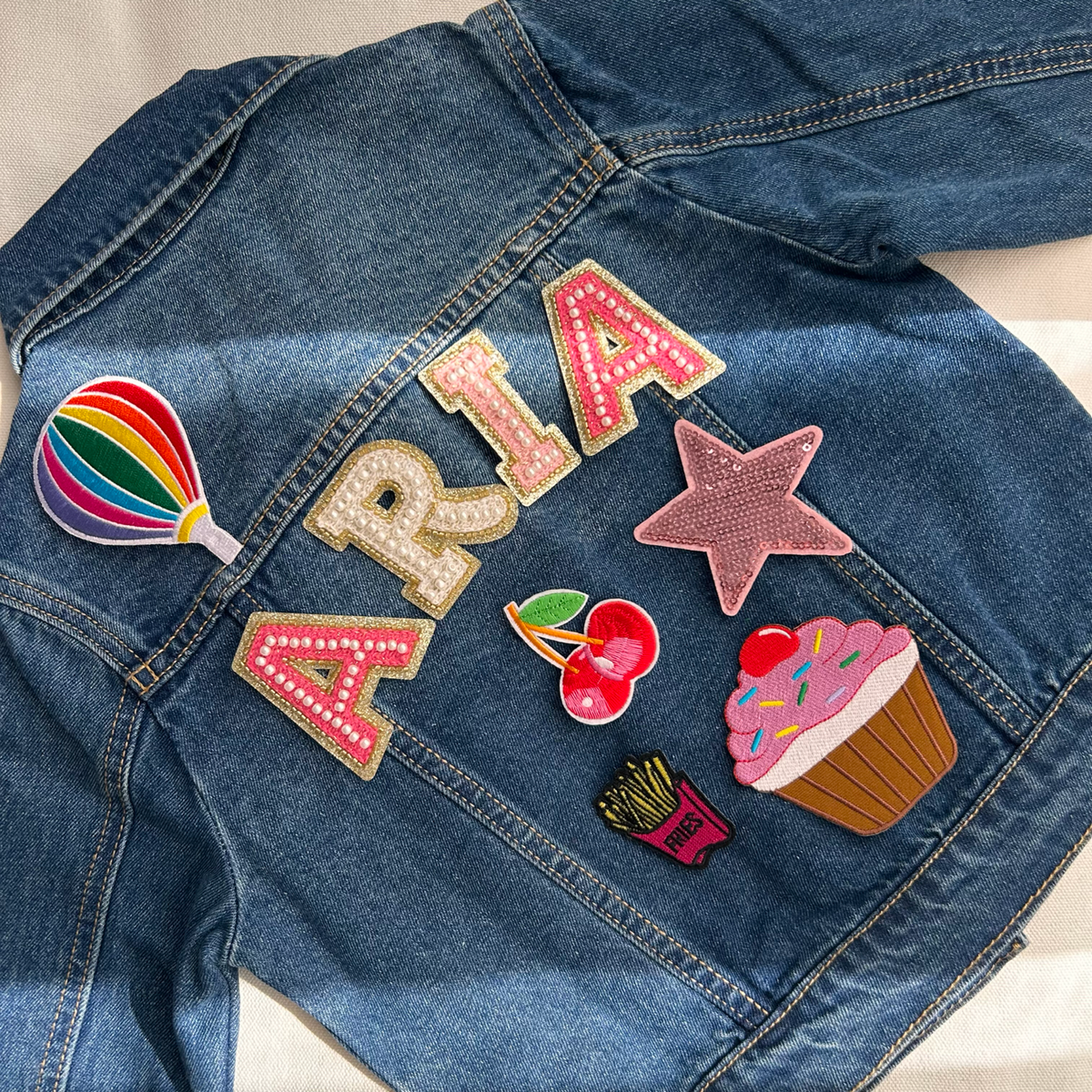 Customized Denim Jacket – Girls (Blue)