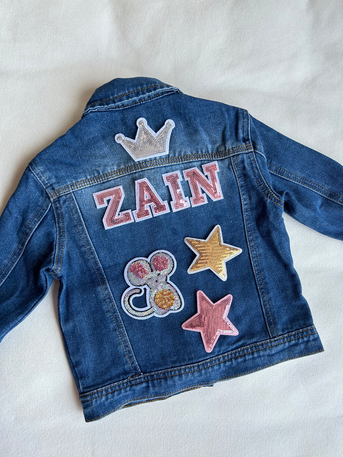 Customized Denim Jacket – Girls (Blue)