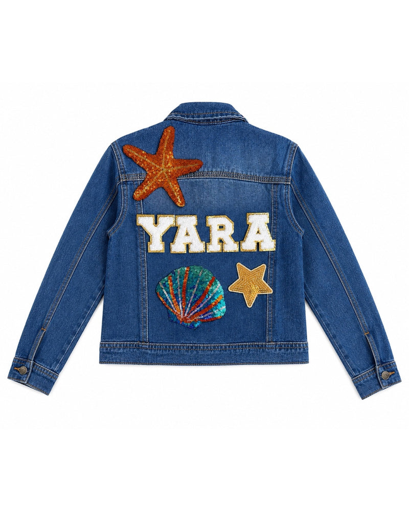 Customized Denim Jacket – Girls (Blue)