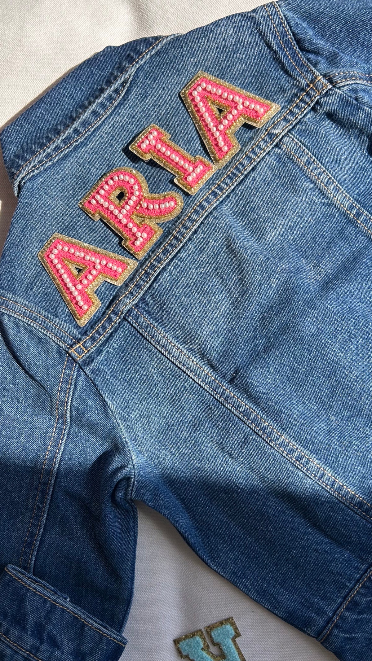 Customized Denim Jacket – Girls (Blue)
