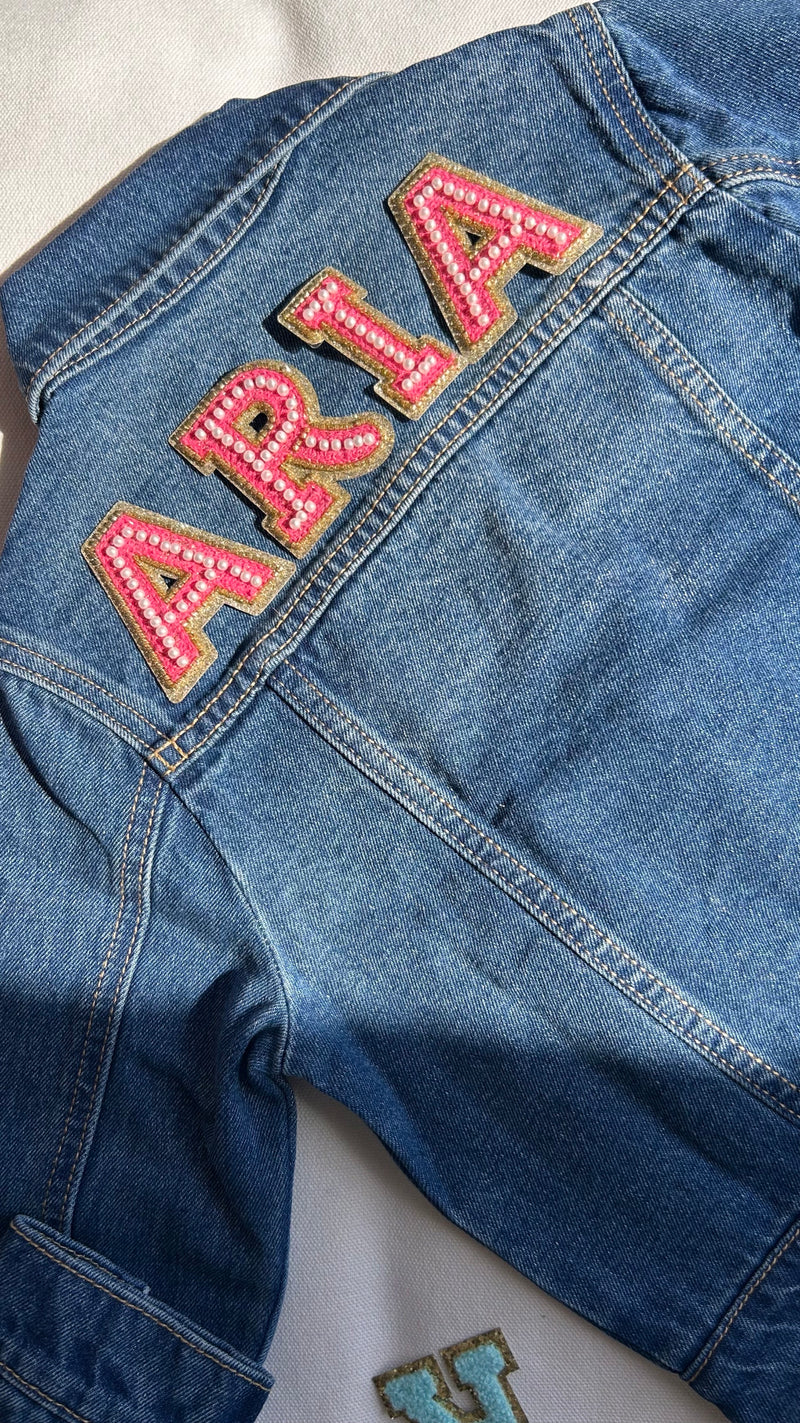 Customized Denim Jacket – Girls (Blue)