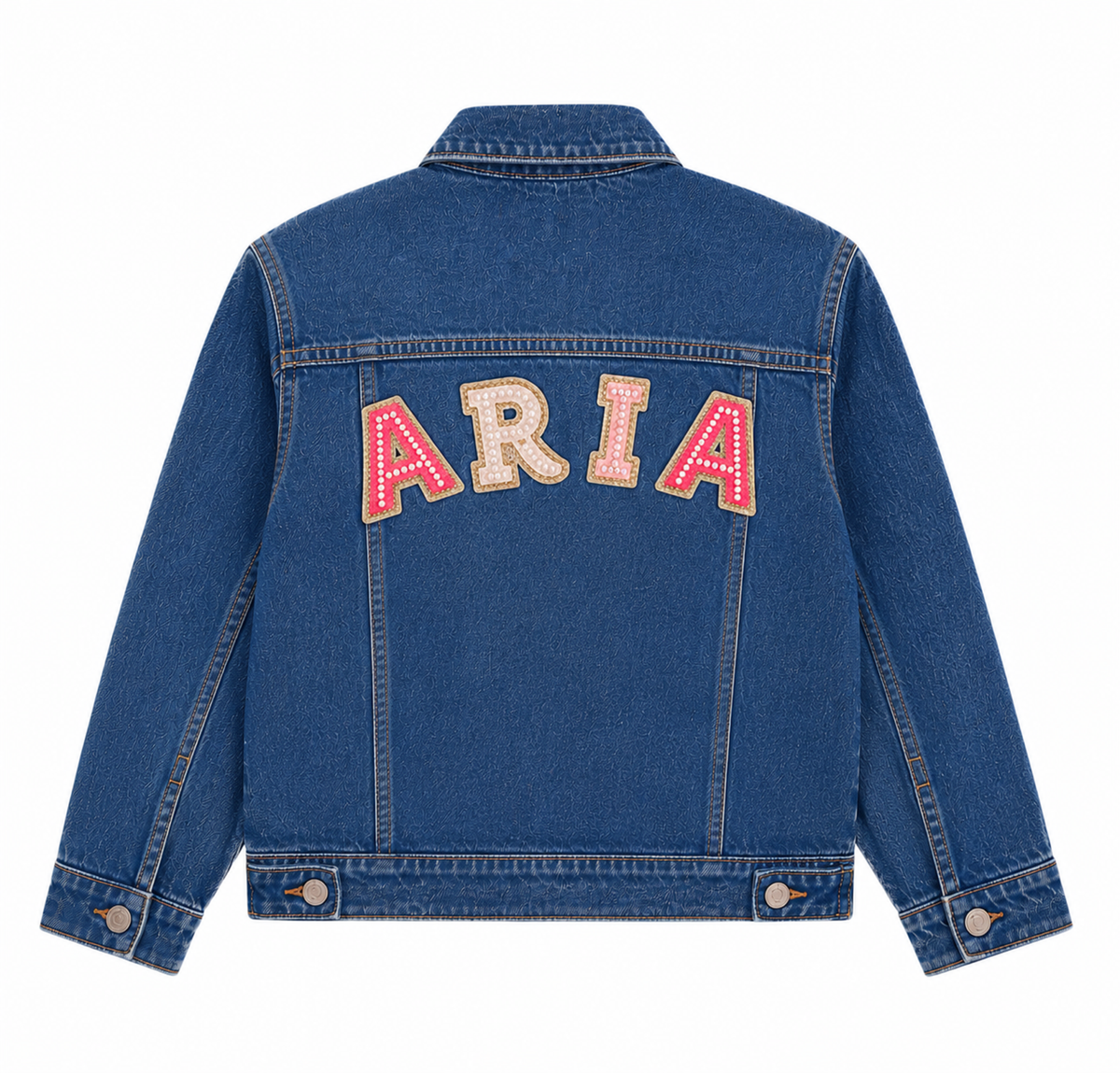 Customized Denim Jacket – Girls (Blue)