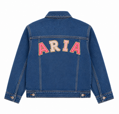 Customized Denim Jacket – Girls (Blue)