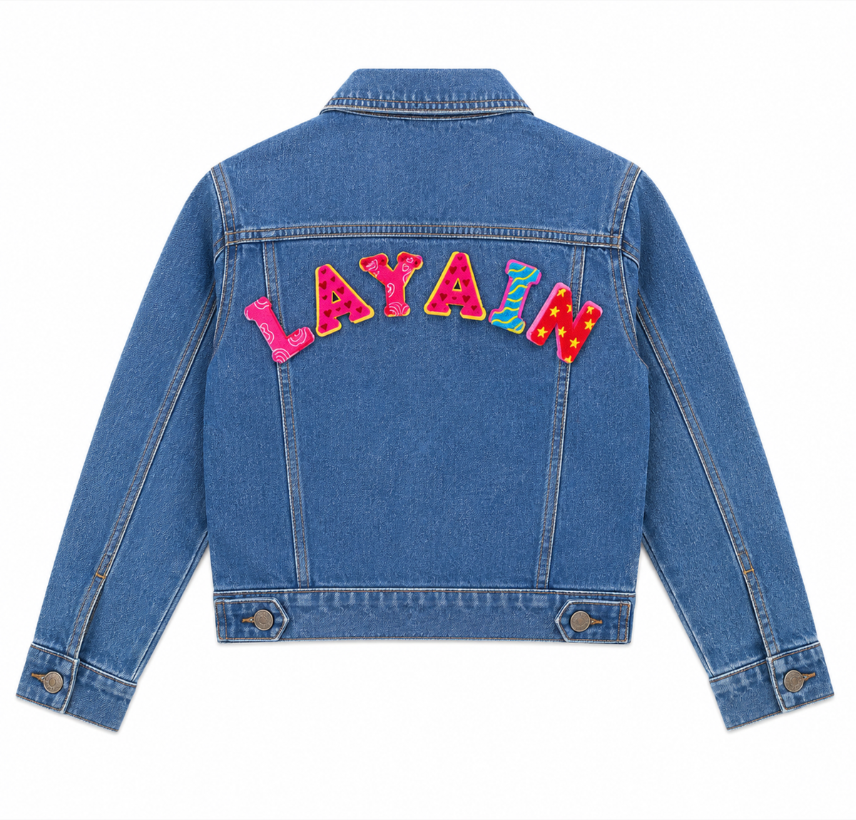 Customized Denim Jacket – Girls (Blue)
