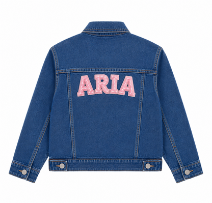 Customized Denim Jacket – Girls (Blue)