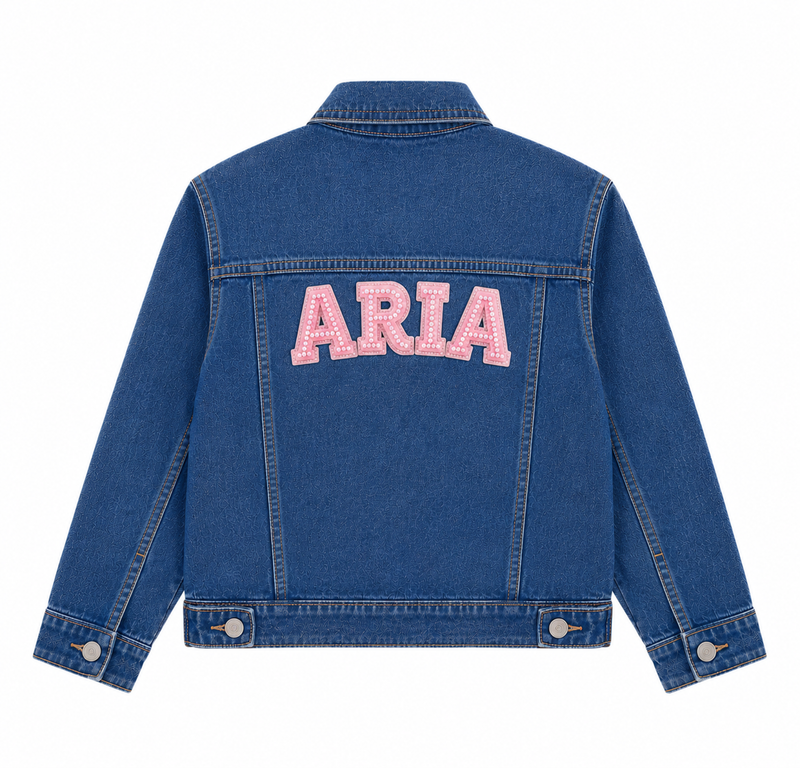 Customized Denim Jacket – Girls (Blue)