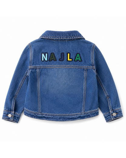 Customized Denim Jacket – Girls (Blue)
