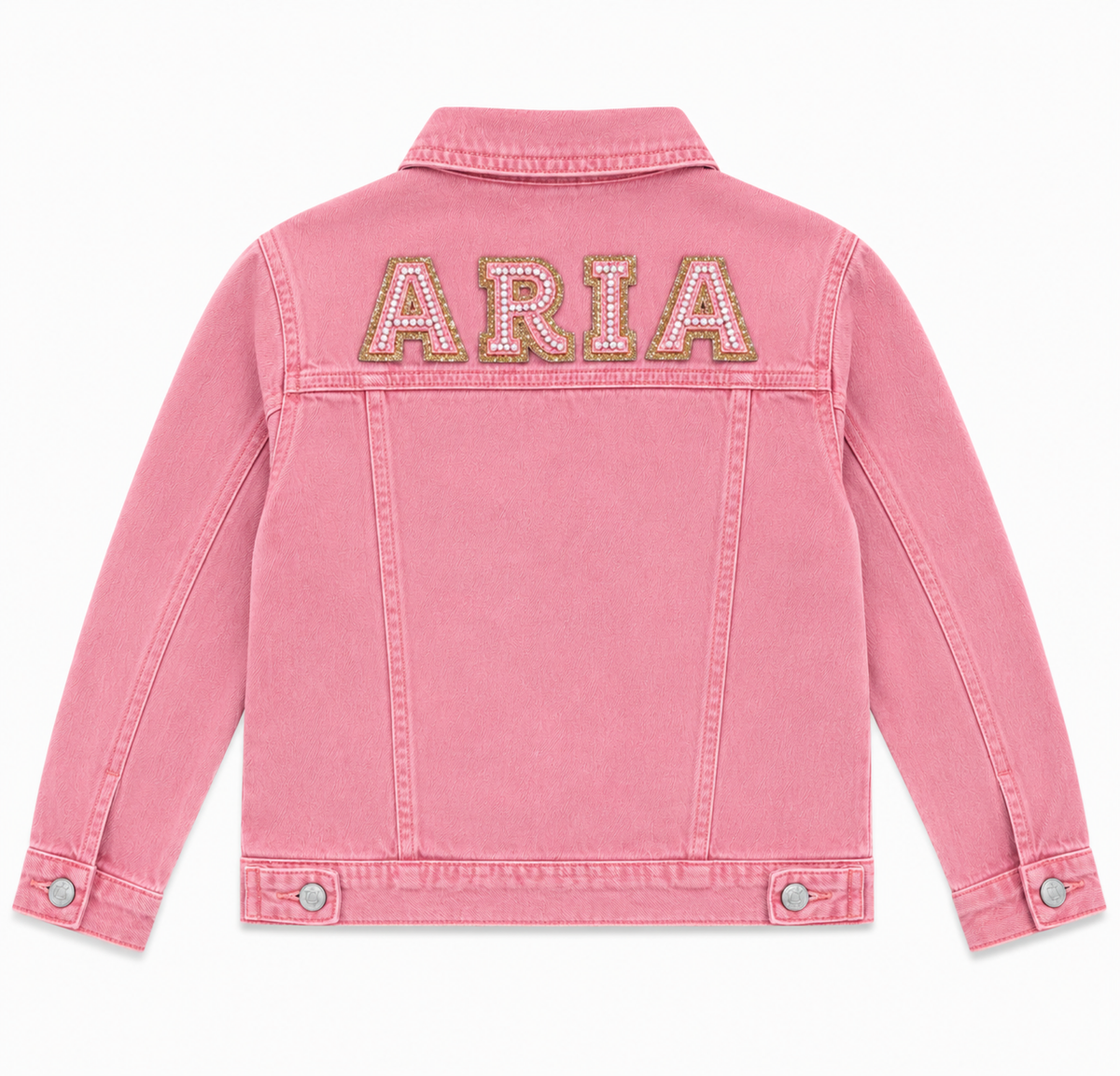 Pink Customized denim jacket
