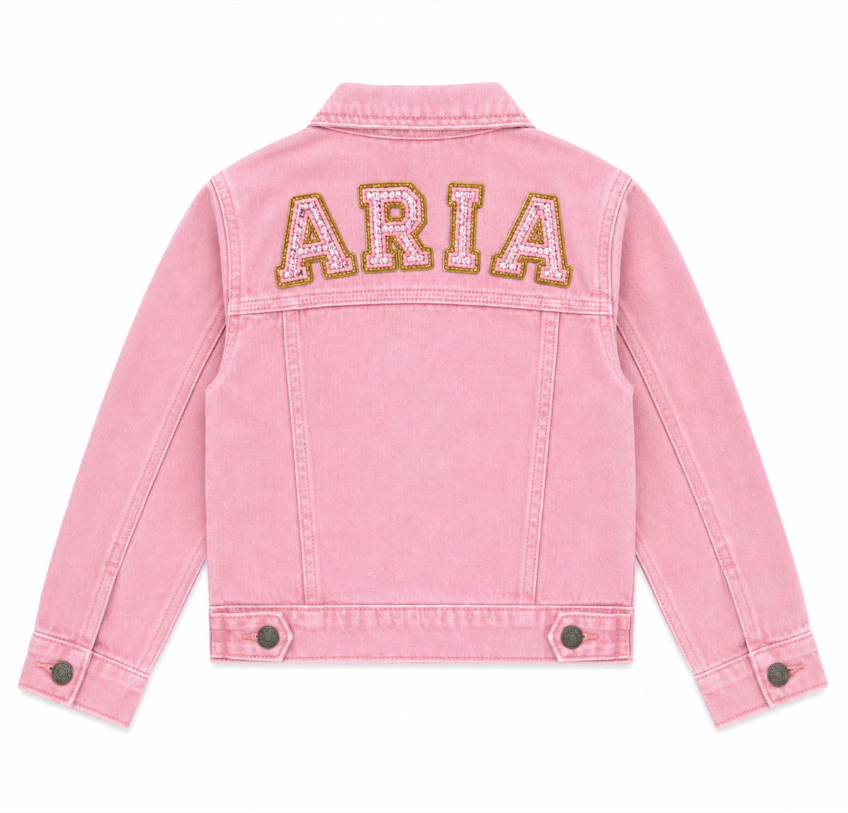 Pink Customized denim jacket