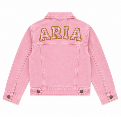 Pink Customized denim jacket