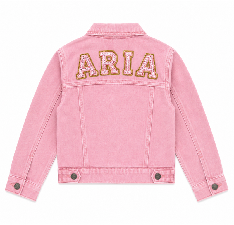 Pink Customized denim jacket