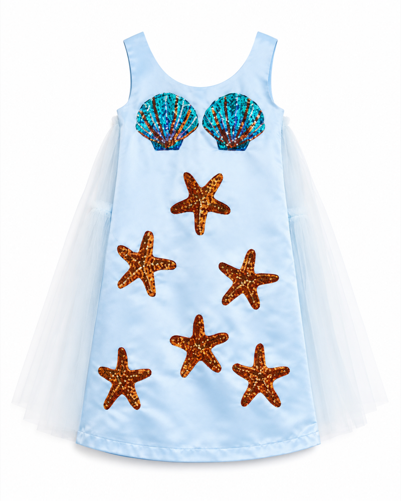 Satin shells dress
