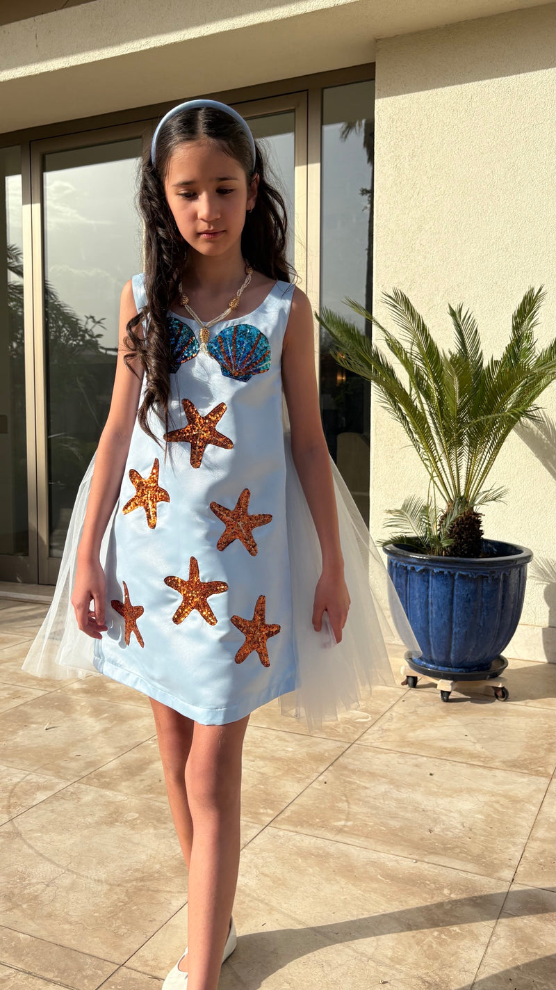 Satin shells dress