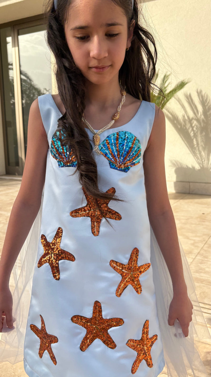 Satin shells dress