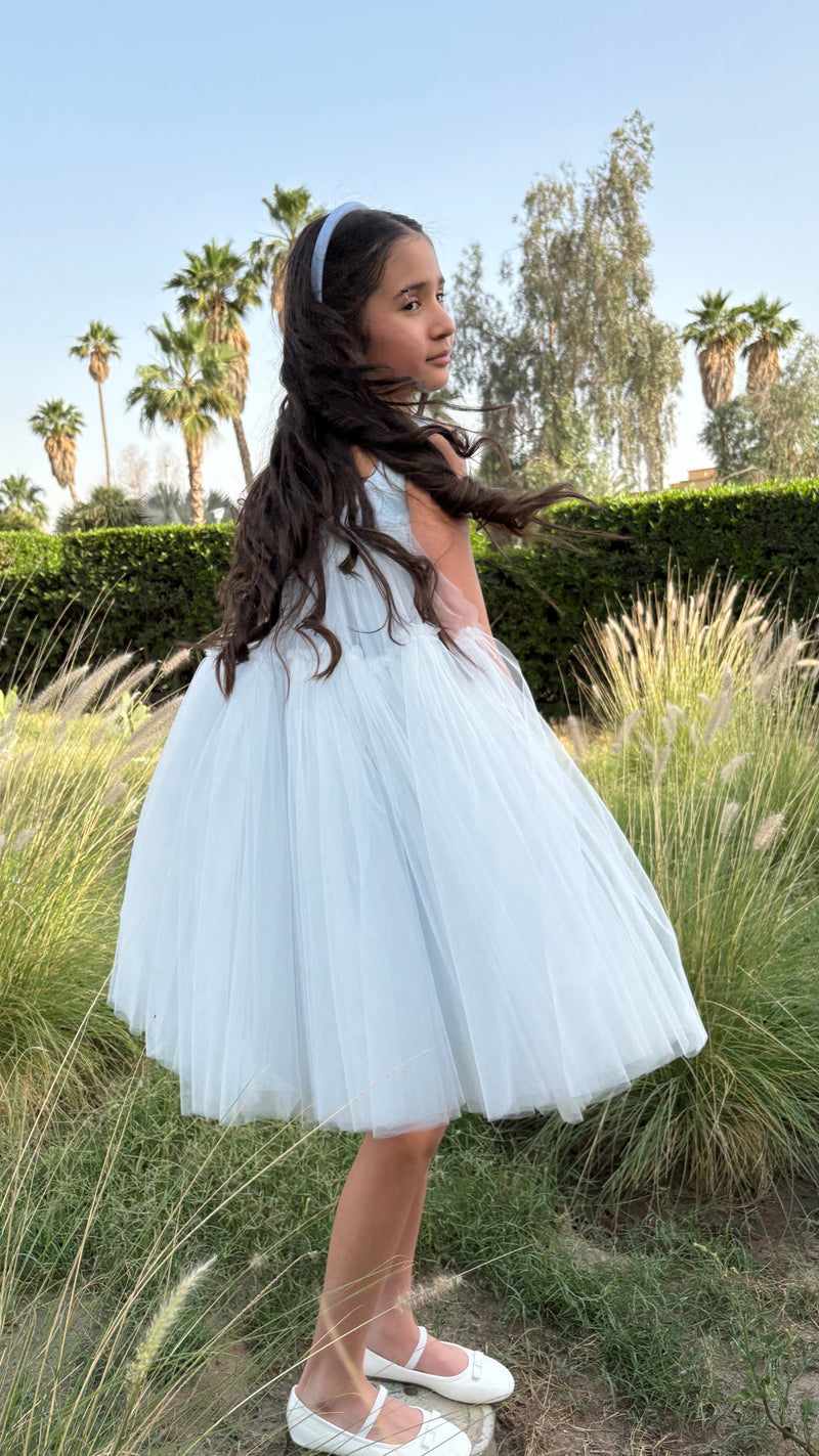 Satin shells dress