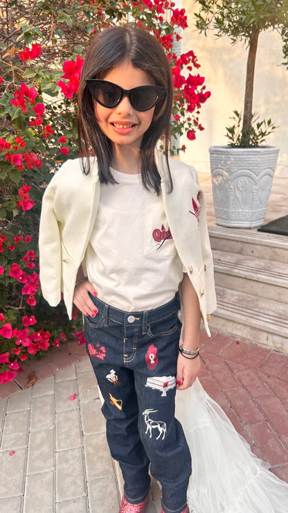 Qatar off white blazer