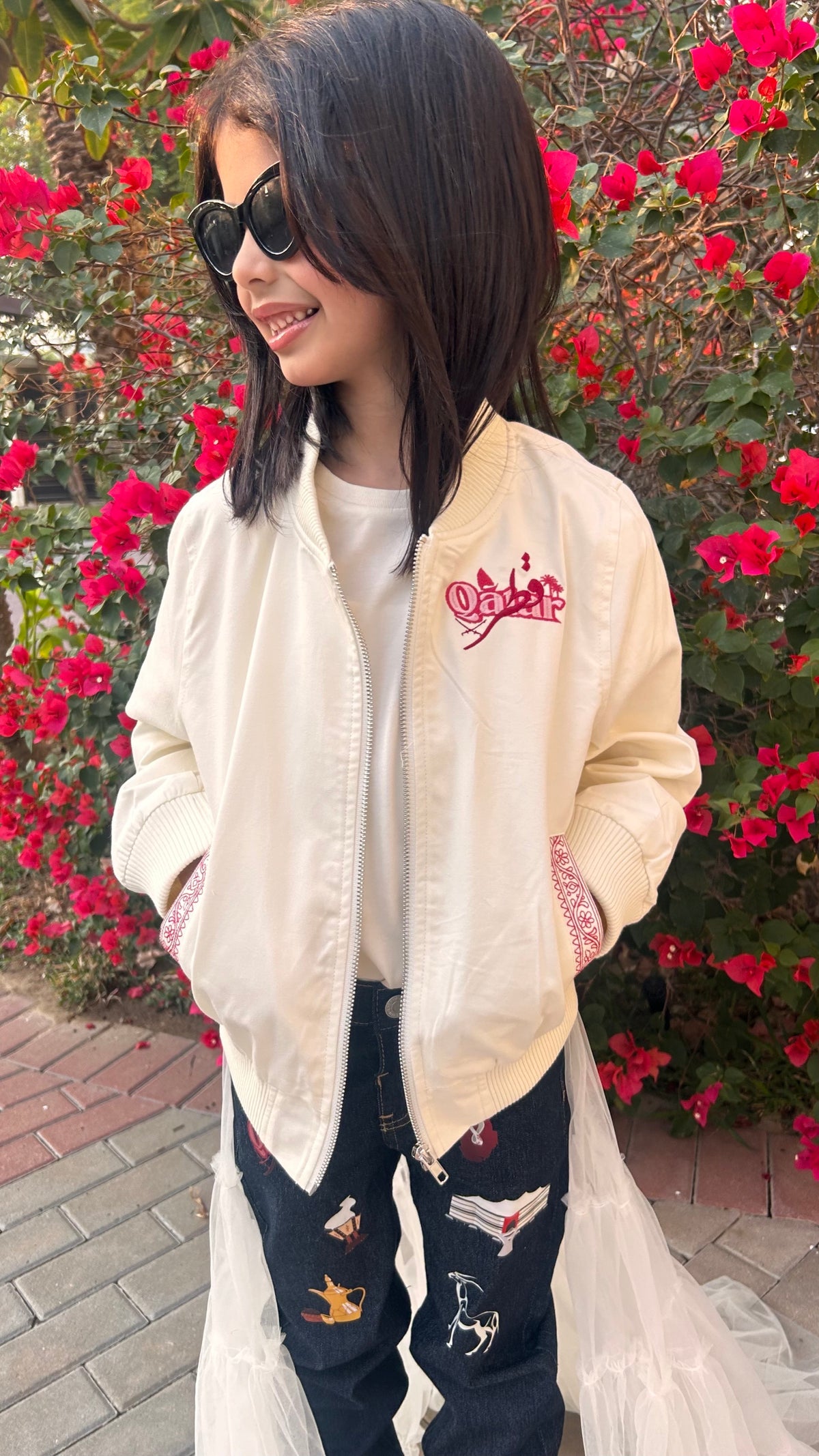 Qatar off white jacket