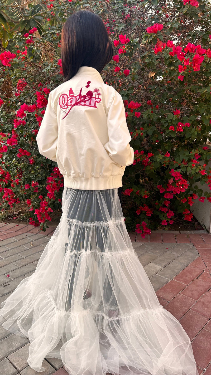 Qatar off white jacket