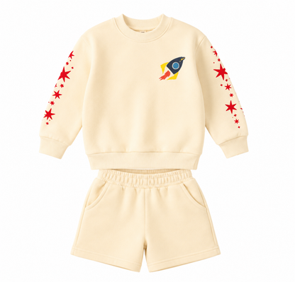 Butter winter fleece set