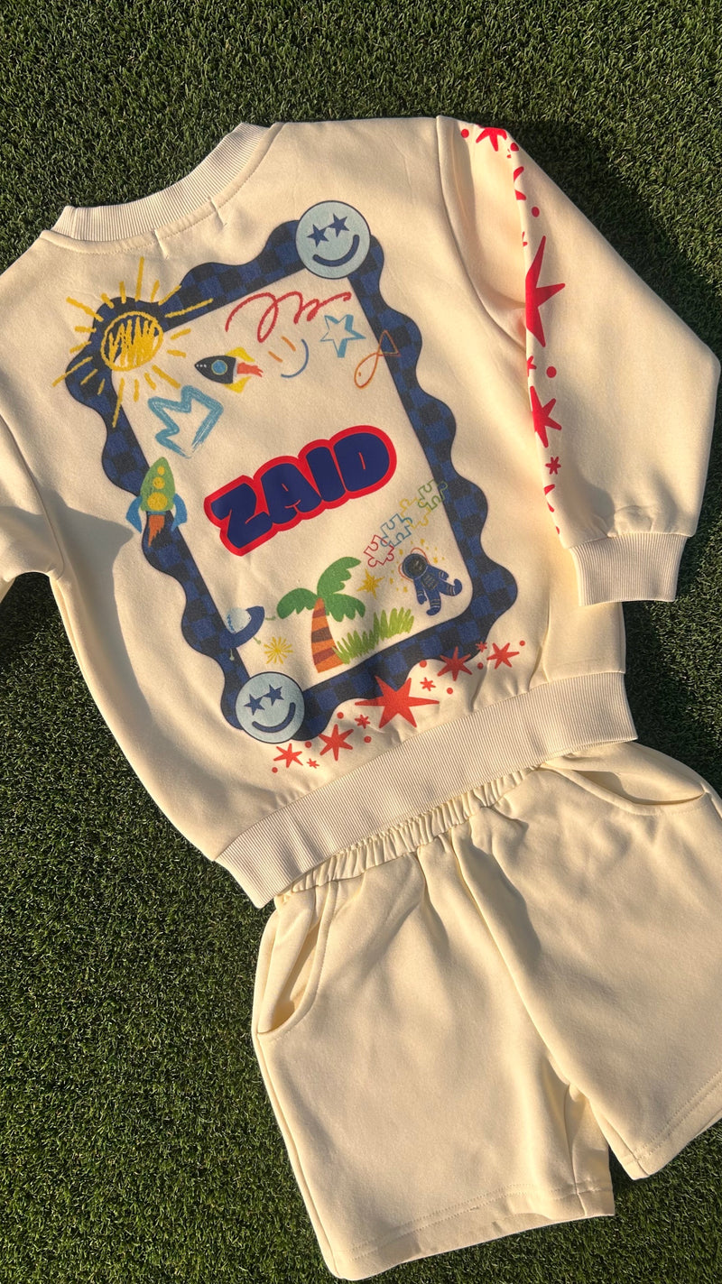 Butter winter fleece set