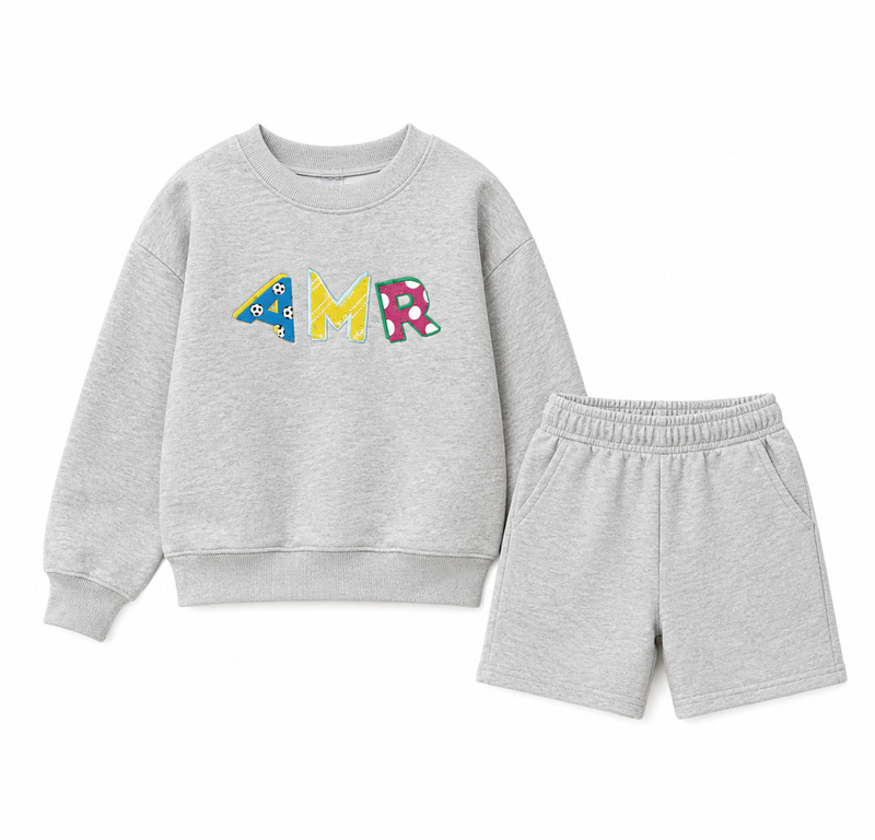 Gray winter fleece set
