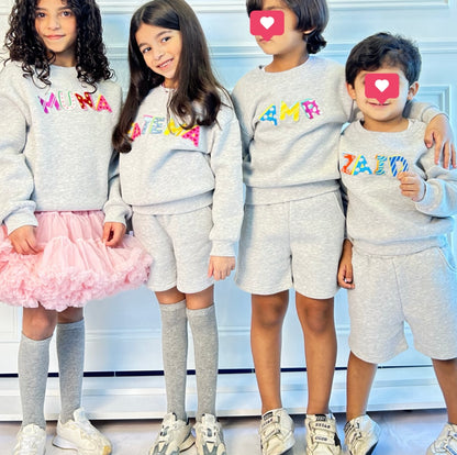 Gray winter fleece set