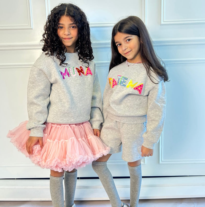 Gray winter fleece set