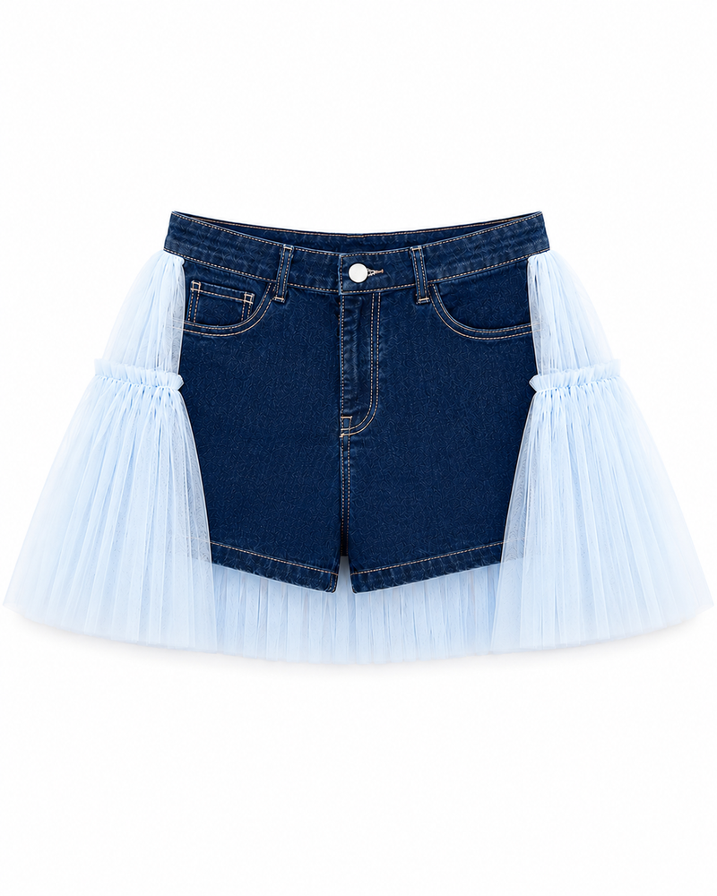 Blue denim shorts with short tulle(1).png