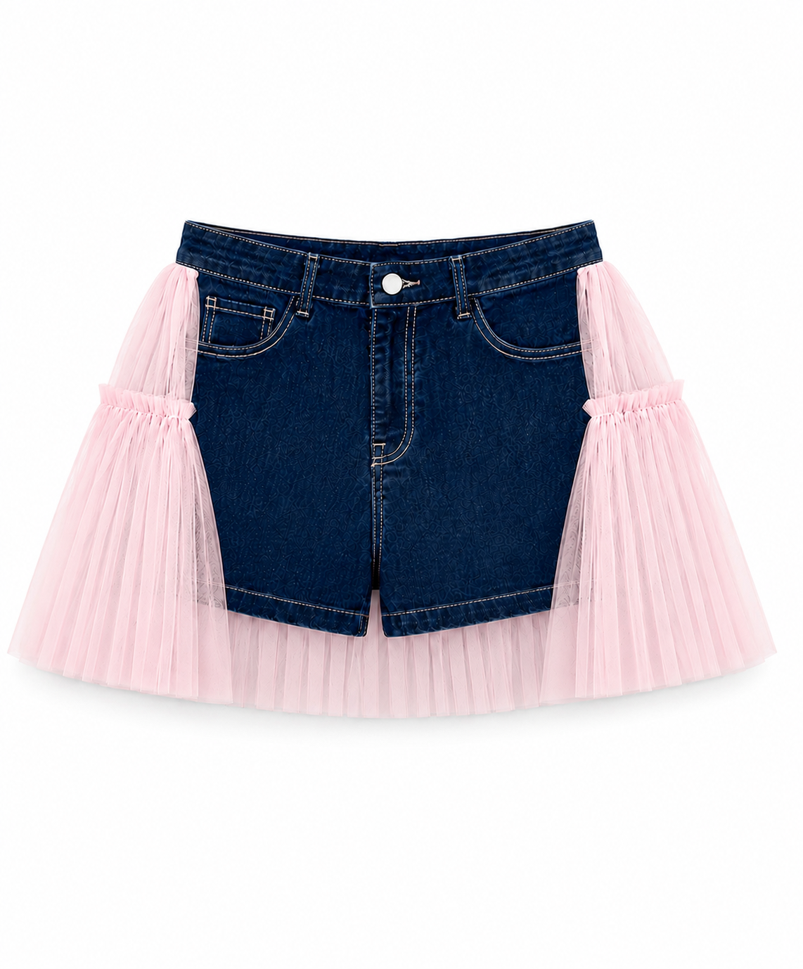 Denim shorts with short tulle.png